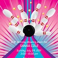 Bowling Invitation Template Free Word