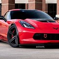 C7 Corvette Red Wheels