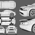 Car 3D Model Front and Side