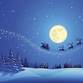 Cartoon Christmas Eve Night Sky