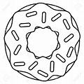 Cartoon Donut Coloring Pages