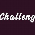 Challenge Word in Good Fonts