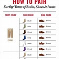 Chocolate Brown Color Chart Shoes