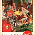 Coca-Cola Ads. Vintage Theme