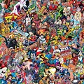 Comic Book Collage Wallpaper for iPhone