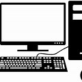 Computer Related Silhouette Clip Art