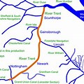 Course of River Trent Map