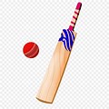 Cricket Bat and Ball No Background
