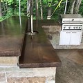 DIY Outdoor Concrete Countertops