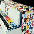 DIY Painted Piano Keyboard