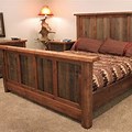 DIY Queen Bed Frame Western Theme Plans