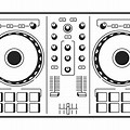 DJ Controller Line Art