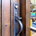 Door Handle with Thumb Lock
