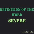Draw the Word Severe for Kids