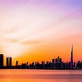 Dubai City Elevation Background