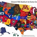 FBS College Football Map