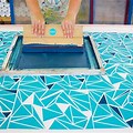 Fabric Decoration Designs Using Stencil Printing