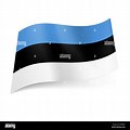 Flag with Blue Black and White