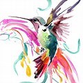 Flying Humming Bird Painting
