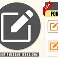 Font Awesome Edit Icon