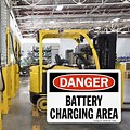 Forklift Battery Charging Area Image