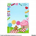 Free Candyland Invitations Blank Templates