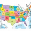 Free Colored Printable US Map