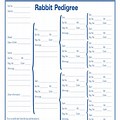 Free Downloadable Rabbit Pedigree Template