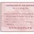 Free Printable and Fill in Vow Renewal Certificate