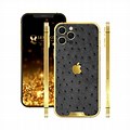 Full Grain Leather Gold Trim iPhone Cases