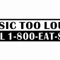 Funny Car Decals Loud Music