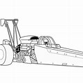 Funny Car Dragster Coloring Pages