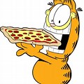 Garfield Fat Cat Eating Pizza