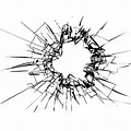 Glass Shatter Look PNG