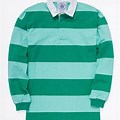Green Striped Rugby Shirt
