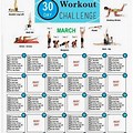 Gym Workout Challenge Chart