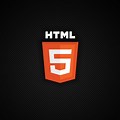HTML Logo Black Background