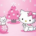 Hello Kitty Christmas Wallpaper Pink
