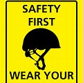 Helmet Sign Board PNG