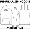 Hooded Zip Up Sweatshirt Template