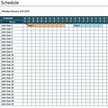 Hourly Schedule Template Excel Spreadsheet