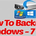 How to Backup Windows 7