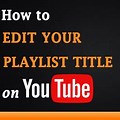 How to Edit YouTube Video Title