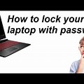 How to Insert Lock Password in Laptop
