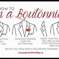 How to Pin Boutonniere Diagram