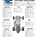 Hyper Racing Setup Sheets