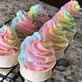 Ice Cream Cone Cupcakes Snowflake Baby Shower