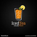 Ice Tea with a Guy as a Logo