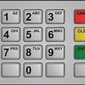 Image of ATM Keypad with Arrow Keys