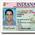 Indiana License Sample
